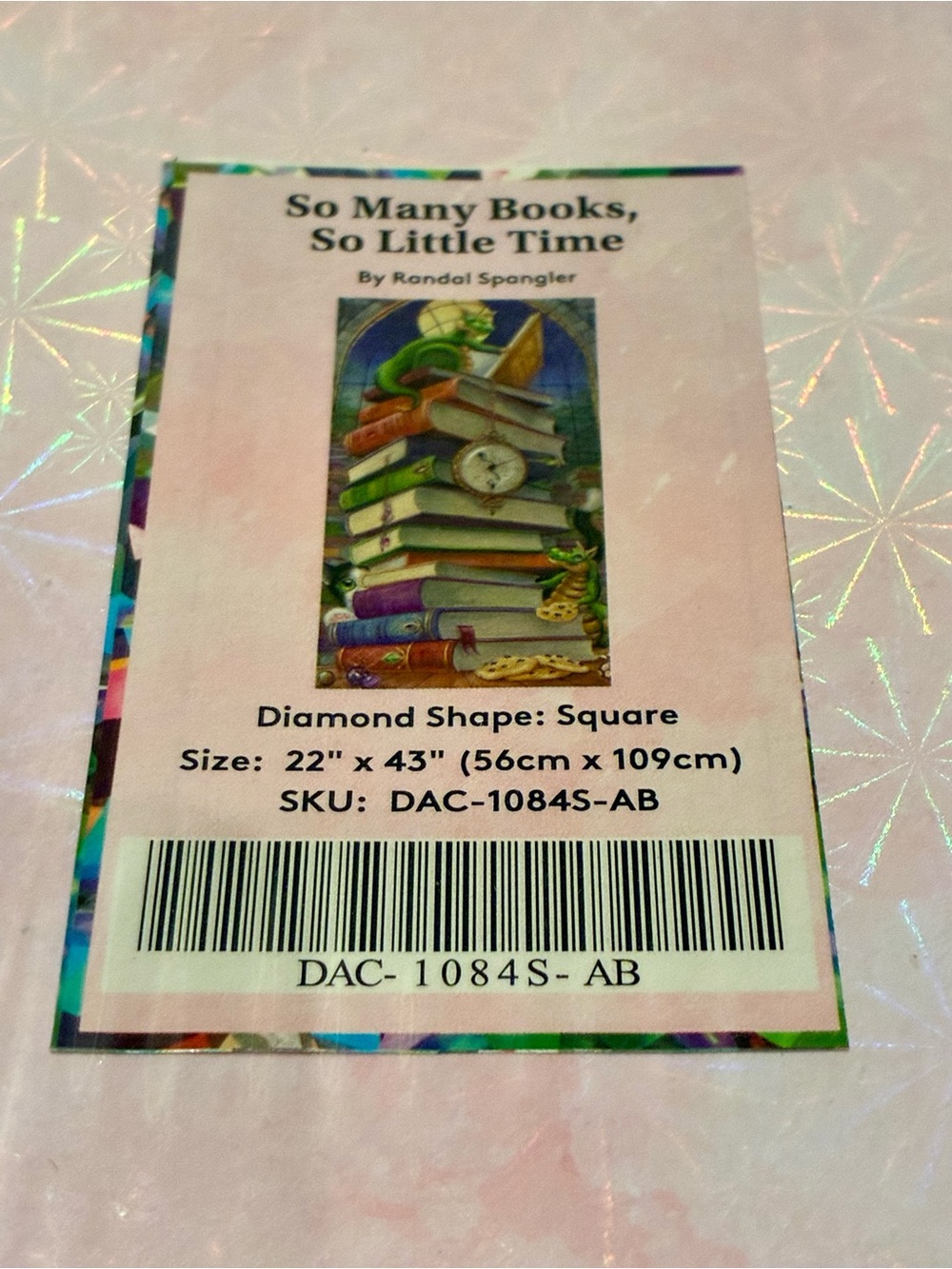 Diamond Art Club “So Many Books So Little Time” Art Kit